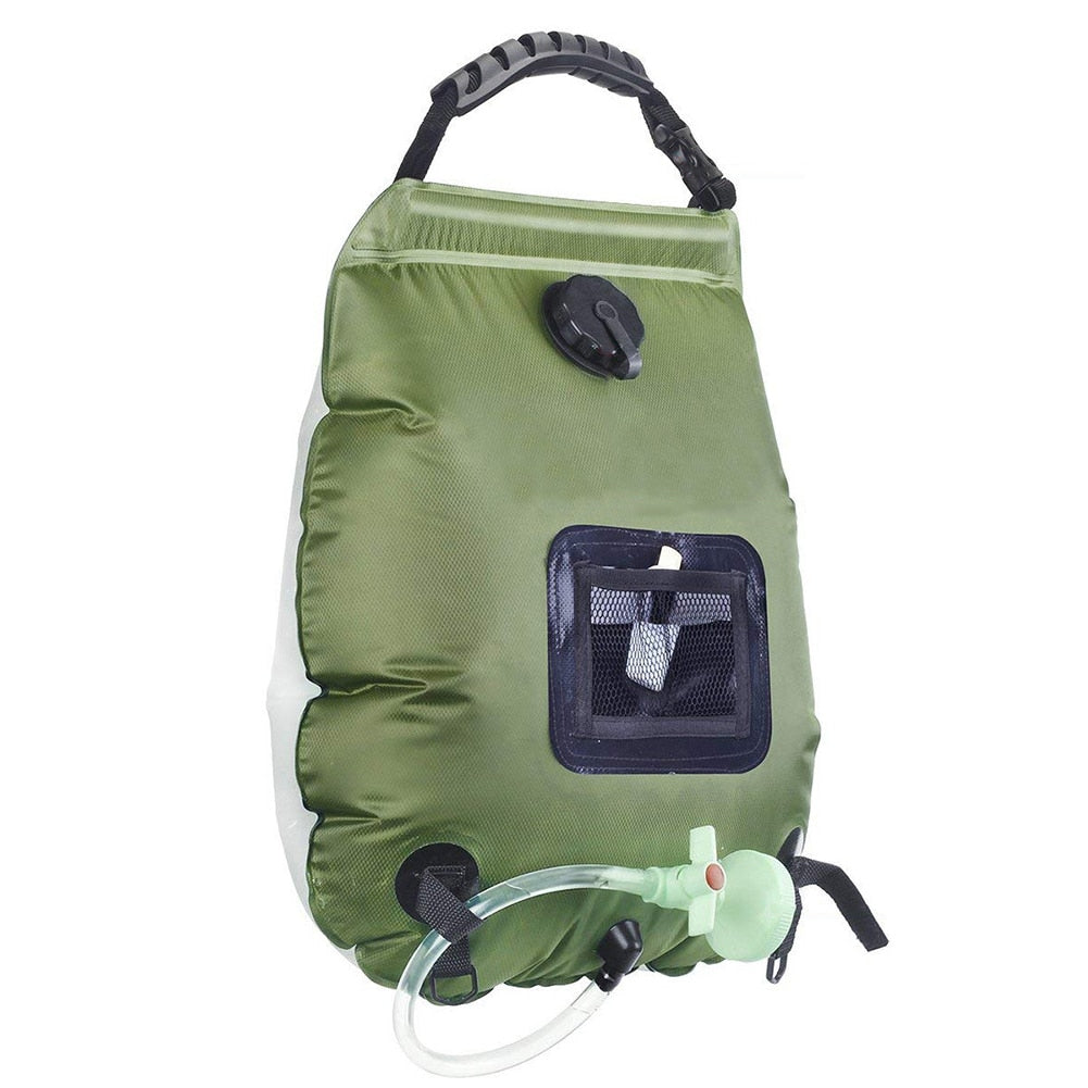 Portable Shower 20L Sun absorbs heat Water Storage Bags Outdoor Camping Hiking Heating Shower Bathing Bags Heating Shower Bags